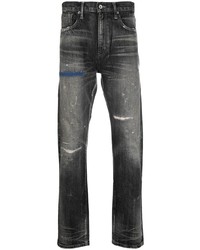 dunkelgraue Jeans mit Destroyed-Effekten von Neighborhood