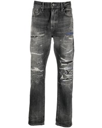 dunkelgraue Jeans mit Destroyed-Effekten von Neighborhood