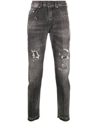 dunkelgraue Jeans mit Destroyed-Effekten von Neil Barrett