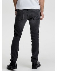 dunkelgraue Jeans mit Destroyed-Effekten von ONLY & SONS