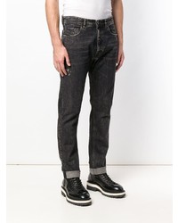 dunkelgraue Jeans mit Destroyed-Effekten von Diesel Black Gold