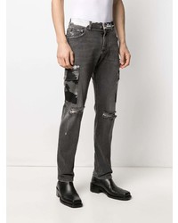 dunkelgraue Jeans mit Destroyed-Effekten von Dolce & Gabbana