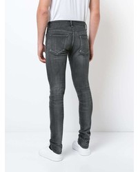 dunkelgraue Jeans mit Destroyed-Effekten von John Elliott