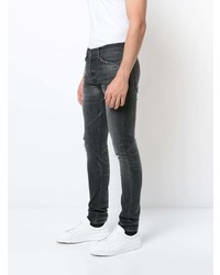 dunkelgraue Jeans mit Destroyed-Effekten von John Elliott