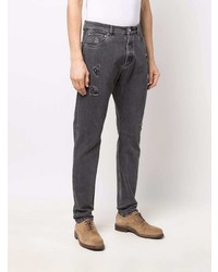 dunkelgraue Jeans mit Destroyed-Effekten von Brunello Cucinelli