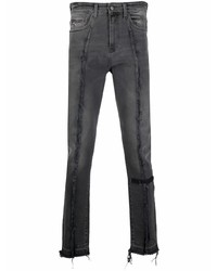 dunkelgraue Jeans mit Destroyed-Effekten von VAL KRISTOPHE