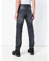 dunkelgraue Jeans mit Destroyed-Effekten von Marcelo Burlon County of Milan