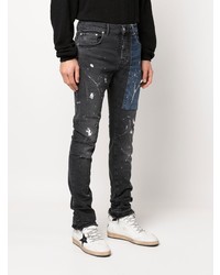 dunkelgraue Jeans mit Flicken von purple brand