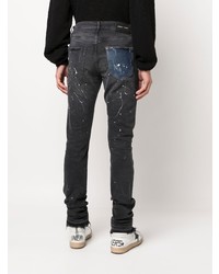 dunkelgraue Jeans mit Flicken von purple brand