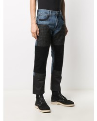 dunkelgraue Jeans mit Flicken von Junya Watanabe MAN