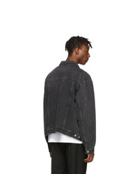 dunkelgraue Jeansjacke von Balenciaga