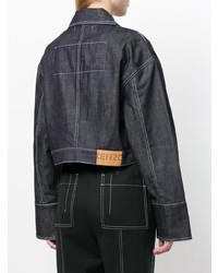 dunkelgraue Jeansjacke von Kenzo