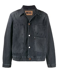 dunkelgraue Jeansjacke von Diesel