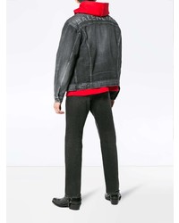 dunkelgraue Jeansjacke von Balenciaga