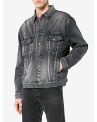 dunkelgraue Jeansjacke von Balenciaga