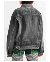 dunkelgraue Jeansjacke von Balenciaga