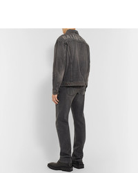 dunkelgraue Jeansjacke von Balenciaga