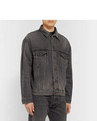 dunkelgraue Jeansjacke von Balenciaga