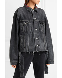 dunkelgraue Jeansjacke von Balenciaga