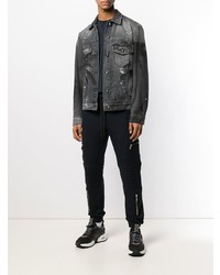 dunkelgraue Jeansjacke von Philipp Plein