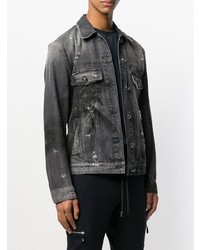 dunkelgraue Jeansjacke von Philipp Plein