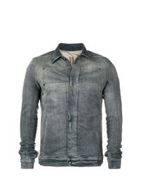 dunkelgraue Jeansjacke von Rick Owens DRKSHDW