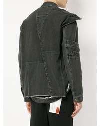 dunkelgraue Jeansjacke von Maison Mihara Yasuhiro