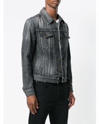 dunkelgraue Jeansjacke von Saint Laurent