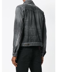 dunkelgraue Jeansjacke von Saint Laurent