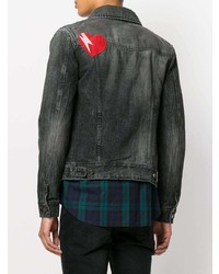 dunkelgraue Jeansjacke von Saint Laurent