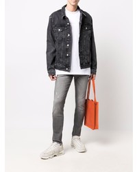 dunkelgraue Jeansjacke von Calvin Klein Jeans