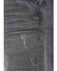dunkelgraue Jeansshorts mit Destroyed-Effekten von BLEND