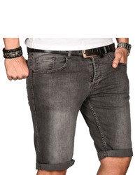 dunkelgraue Jeansshorts von Alessandro Salvarini