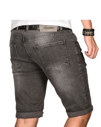 dunkelgraue Jeansshorts von Alessandro Salvarini