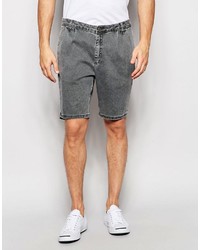 dunkelgraue Jeansshorts von Asos