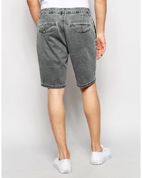 dunkelgraue Jeansshorts von Asos