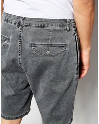 dunkelgraue Jeansshorts von Asos