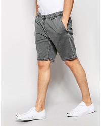 dunkelgraue Jeansshorts von Asos