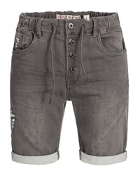 dunkelgraue Jeansshorts von INDICODE