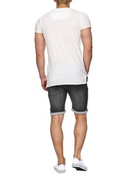 dunkelgraue Jeansshorts von INDICODE