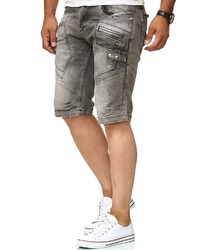 dunkelgraue Jeansshorts von Redbridge