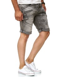 dunkelgraue Jeansshorts von Redbridge