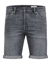 dunkelgraue Jeansshorts von Selected Homme