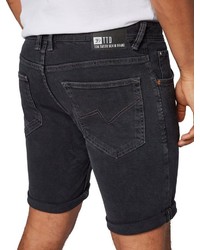 dunkelgraue Jeansshorts von Tom Tailor Denim