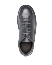 dunkelgraue klobige Leder Derby Schuhe von Marsèll