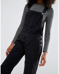 dunkelgraue Latzhose von Asos