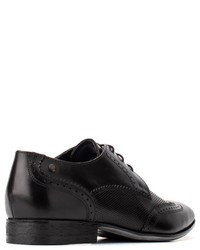 dunkelgraue Leder Brogues von Base London