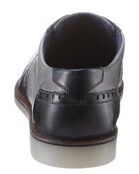 dunkelgraue Leder Brogues von Bugatti