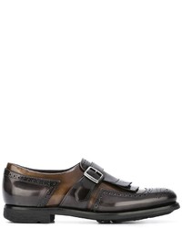 dunkelgraue Leder Brogues von Church's