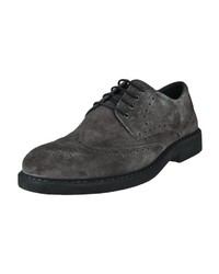 dunkelgraue Leder Brogues von IGI&CO